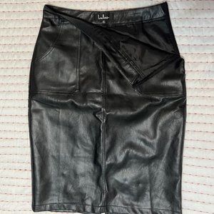 Vegan Leather Pencil Skirt